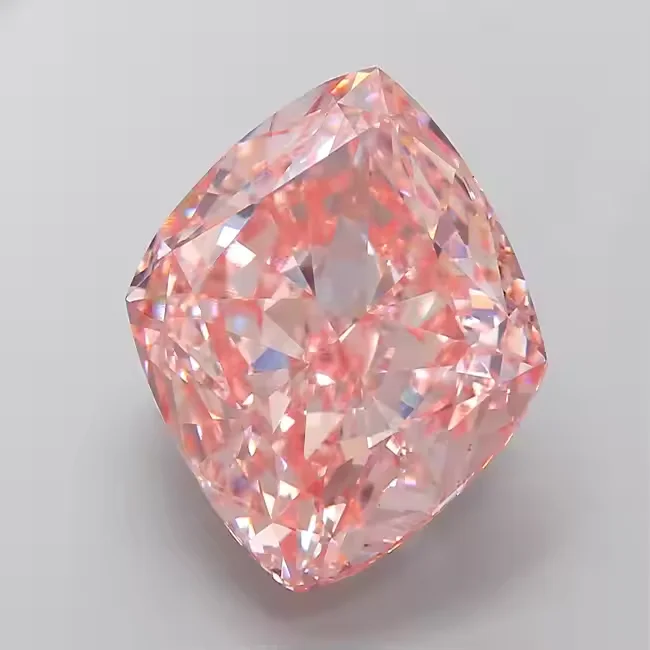 Pink Ready to Ship square cushion Lab Grown 2ct 3ct 4ct 5ct fancy Pink VVS VS HPHT Lab Grown Pink Loose 18K Gold Jewelry