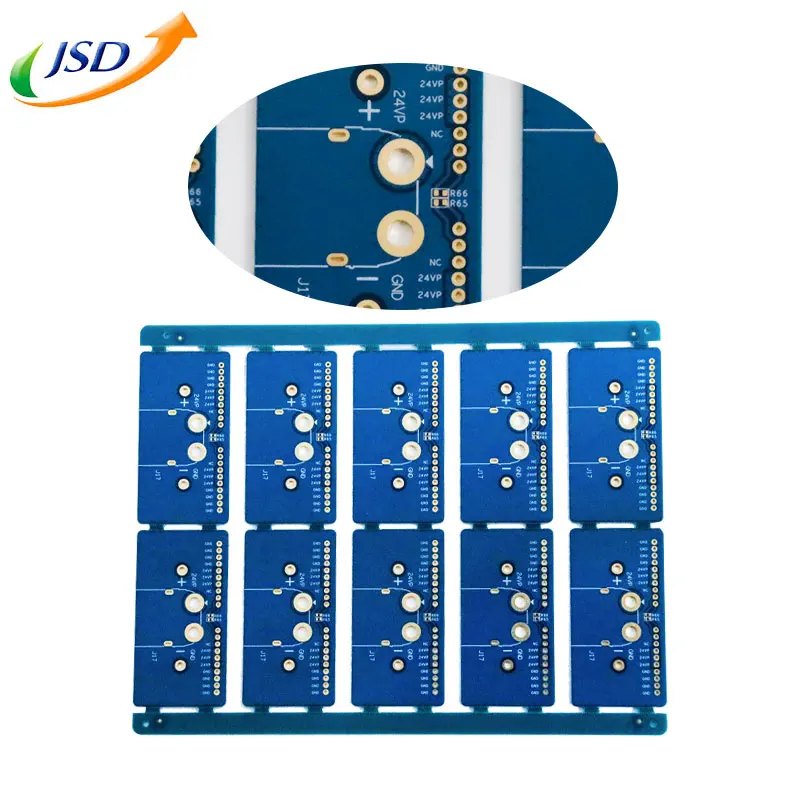 Подгонянная плата клавиатуры погружная Золотая печатная плата 60 механический синий цвет