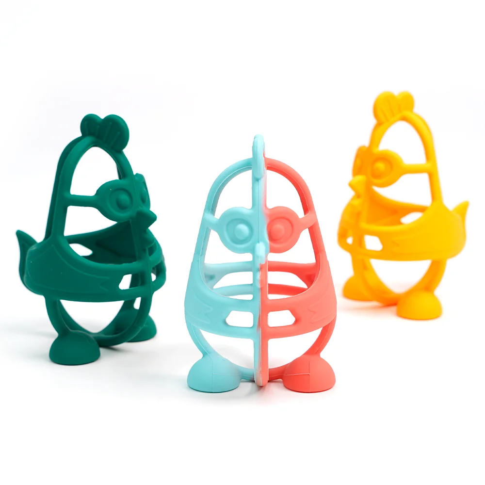 Wholesale Food Grade Silicone Teething Baby Chew Grasping Toy BPA Free Kids Sensory Teething Ball