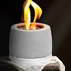 Clean Burning Tabletop Fire Pit Portable Concrete Fireplace Ethanol Stove Alcohol Ethanol Fireplace for Indoor Outdoor