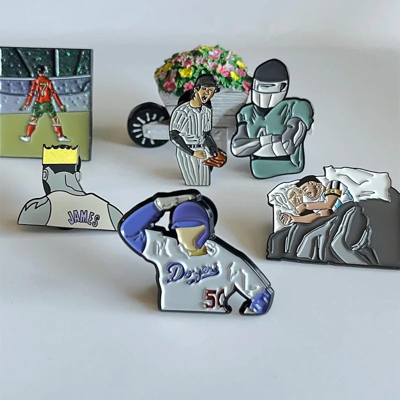 Factory Price Wholesales Custom Interactive Baseball Team Trading Enamel Hat Caps Pins Coopertown