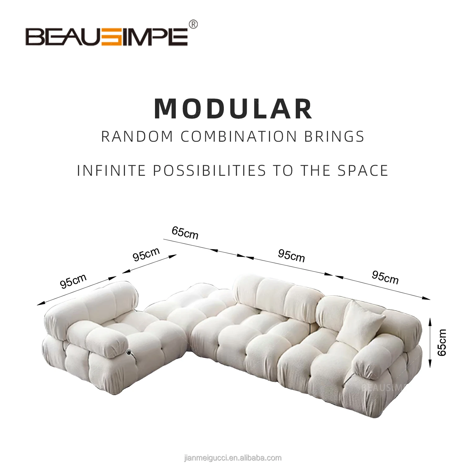 Compression-packaged Vacuum Al Drop Ship Products Furniture Double Cloud Couch Chameleon Folding  Fluffy Compression Sofa