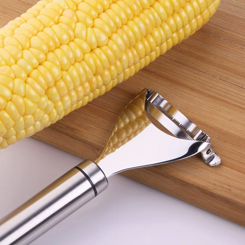 Corn Stripper Cob Slicer Peeler Thresher Tool Corn Cobber Corn Zipper Stainless Steel Vegetable Peeler And Kernel Cutter