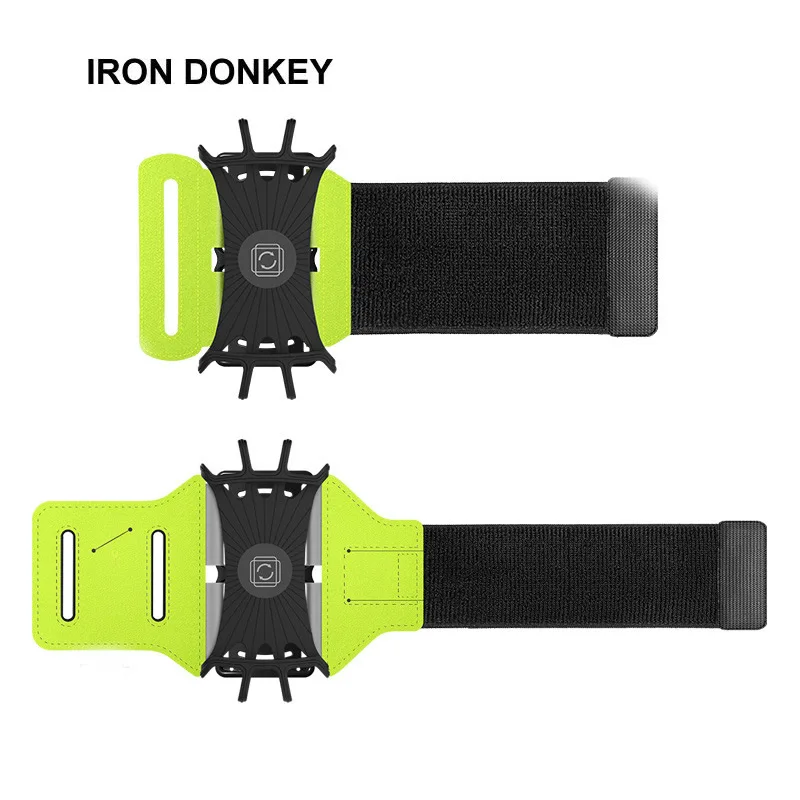 IRONDONKEY Portable Mobile Phone Rotating Arm with Unisex Outdoor Sports Arm Bag Silicone PC Sports Arm Bag