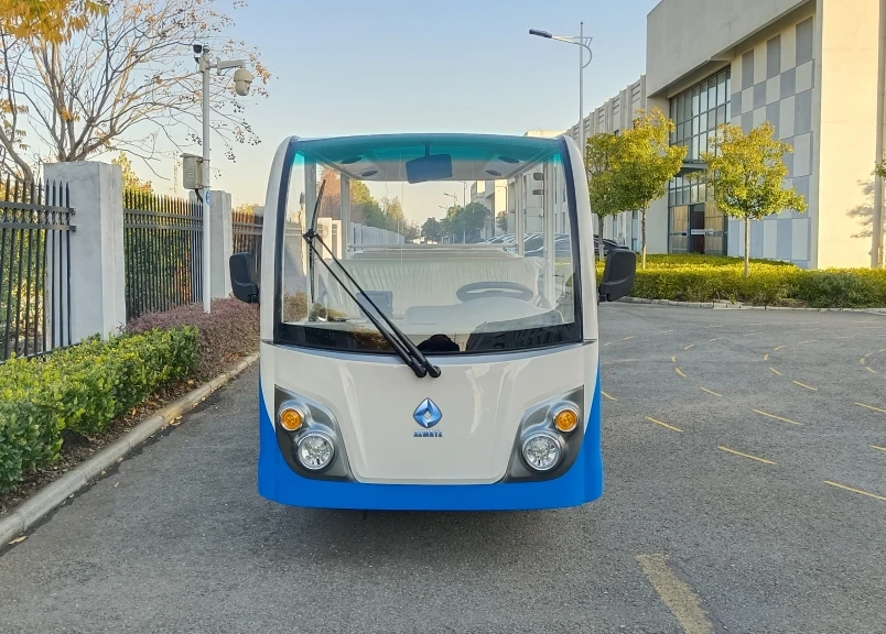 14 seater electric shuttle bus for sight seeing 72V powerful motor