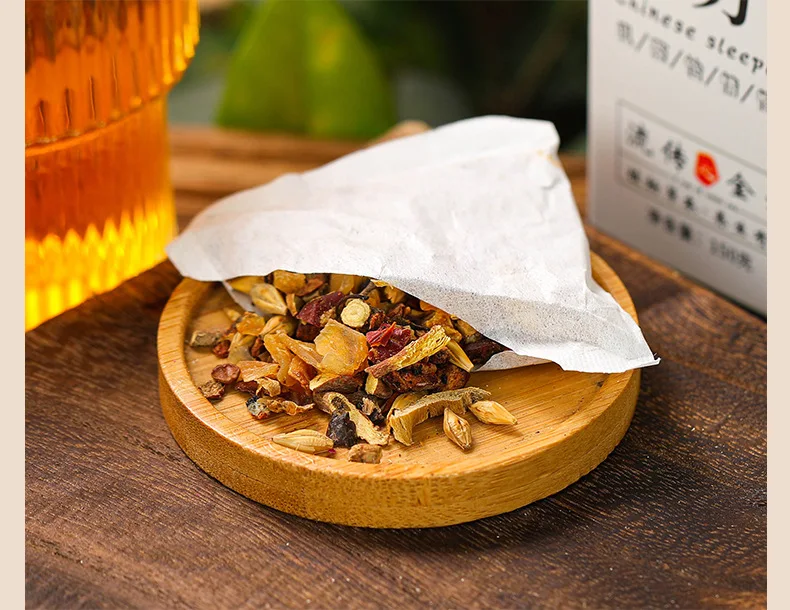 Jujube Cotton old Chinese medical prescription sleeping Tea  with Lotus and Lily Seeds Non-Sleep Varietal in Bag Packaging