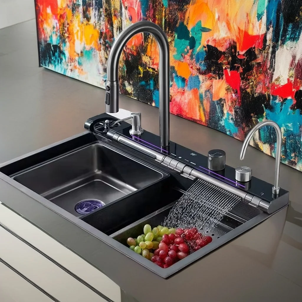 Умная нано-ступенчатая раковина из нержавеющей стали