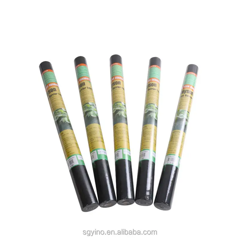 Factory Supply Black 100%PP anti UV Heavy duty spun bond material hydrophilic non woven weed control weed mat garden fleece