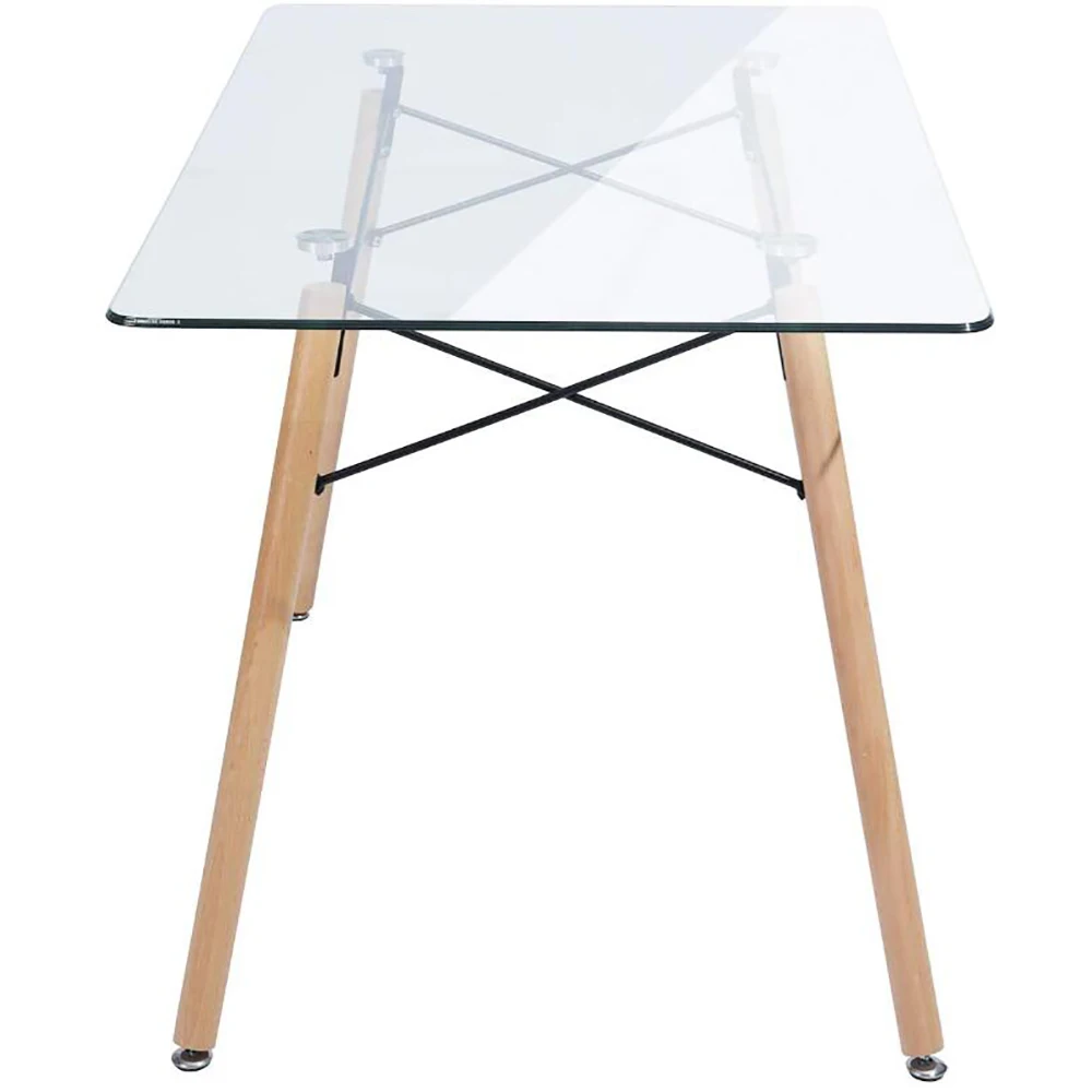 Nordic Modern High Quality Cheap Dining And Chair For 6 Chairs Set Chrome Frame And Glass Top Round Coffee Table