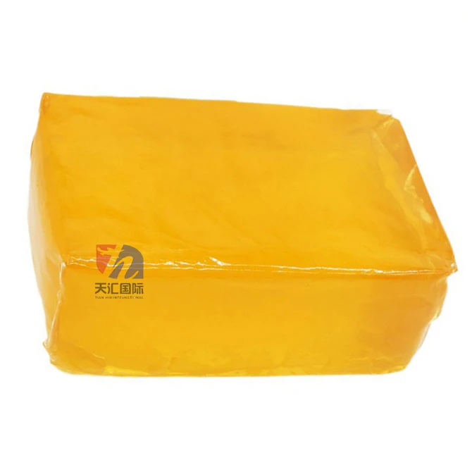 Labels hot melt adhesive block PSA base material yellow hot melt adhesive for paper products and PET bottle labels