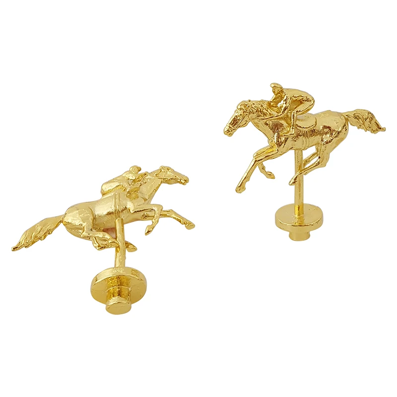 Unusual Gold Luxury Metal Horse Ornament Home Decor For Furniture And Box