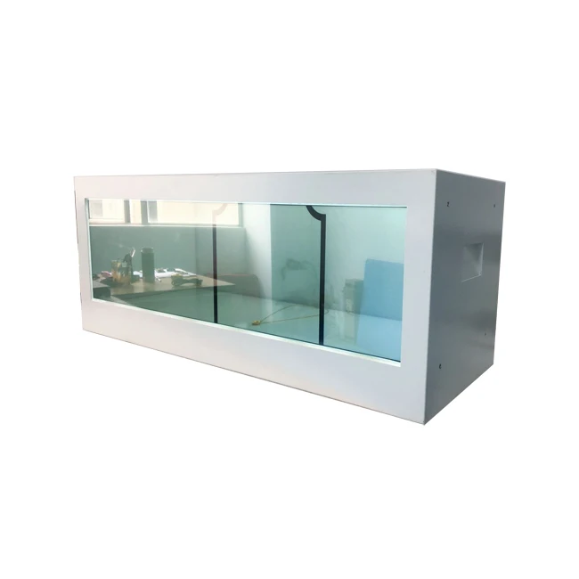 28.6 inch interactive LCD advertising transparent lcd showcase