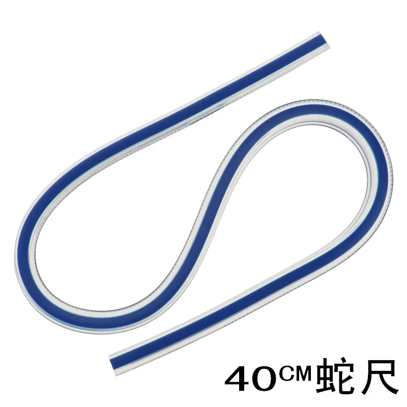 Art Design Ruler 40cm Serpentine Ruler Plastic