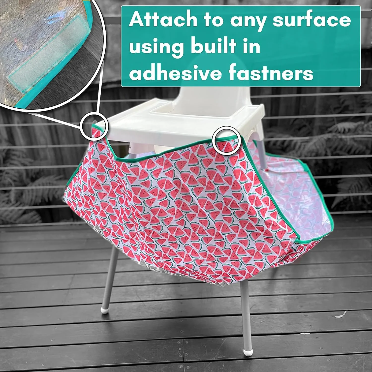 High Chair Food Catcher for Babies And Toddlers Splat Mat Under High Chair Food Bib And Mess Catcher