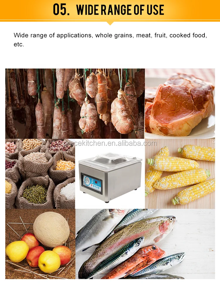 Grace Коммерческая упаковочная вакуумная машина для пищевых продуктов 110 В