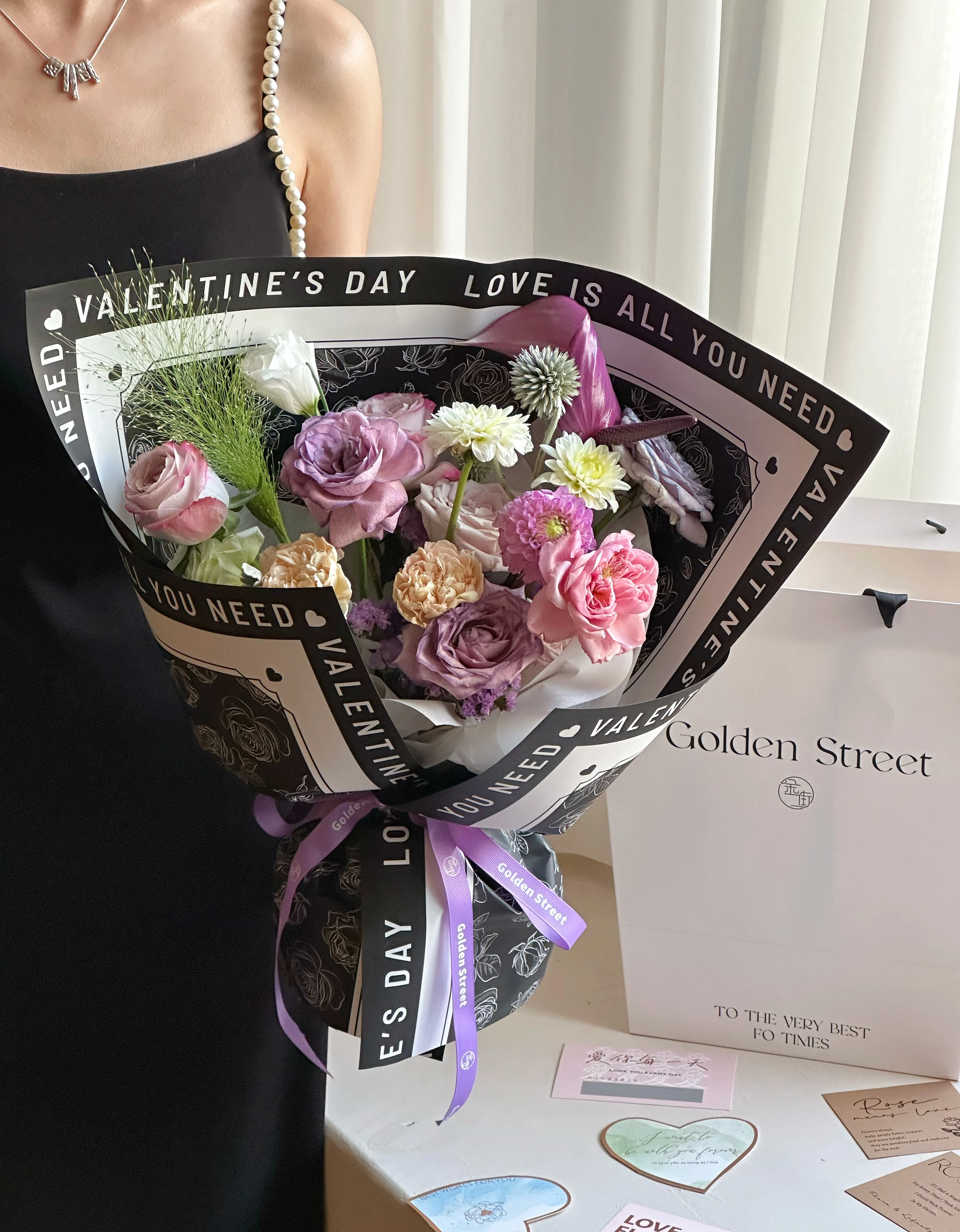 Новый водонепроницаемый бумажный сетчатый элемент розы Букет оберточная бумага Флорист поставляет новый материал