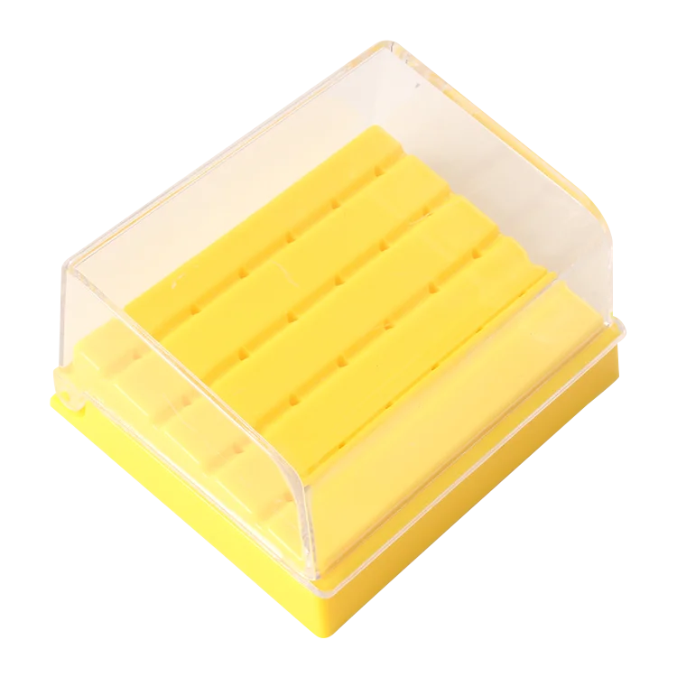 24-hole high speed handpiece sterilization autoclave dental burs holder box