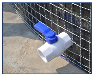 Long Life Fish pond mobile PVC round tank collapsible steel mesh 10000L Aquaculture fish farm tank Backyard Fish Farming