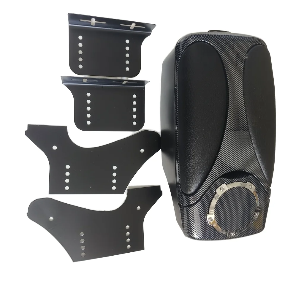 High Auto Accessories Console Box ABS Interior Storage Luxury Chrome New Simple Stylish Protection Car Parts Console Box