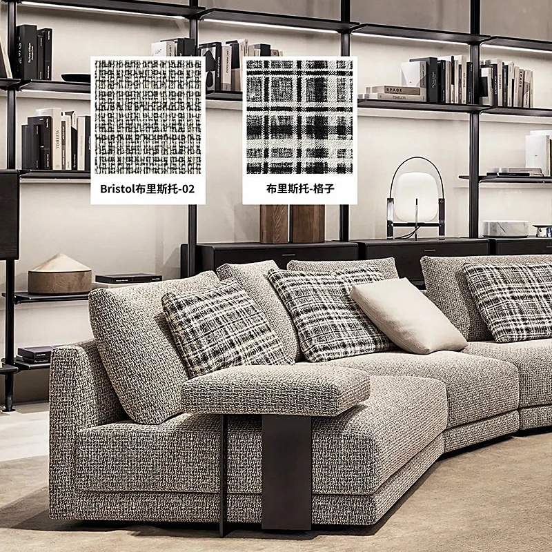 Foshan Chenille Fabric Upholstery Fabrics Italian Bristol Fabric For Luxury Modern Sofa