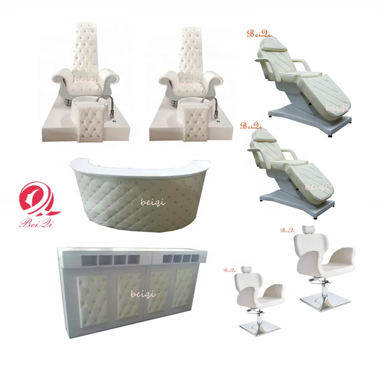 2019 Royal nail spa pink princess electric manicure pedicure chair with jet