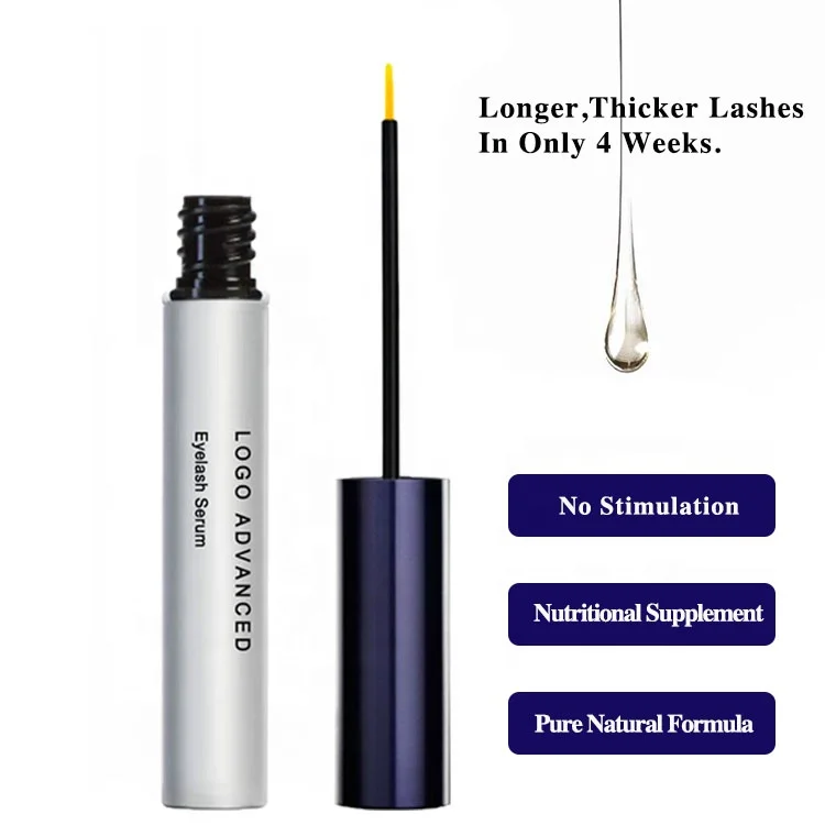 Wholesale Guaranteed Long Eyelash Extension Container Castor Oil Free Packaging Bulk Bio Korean FEG Logo Eye Lash Growth Serum