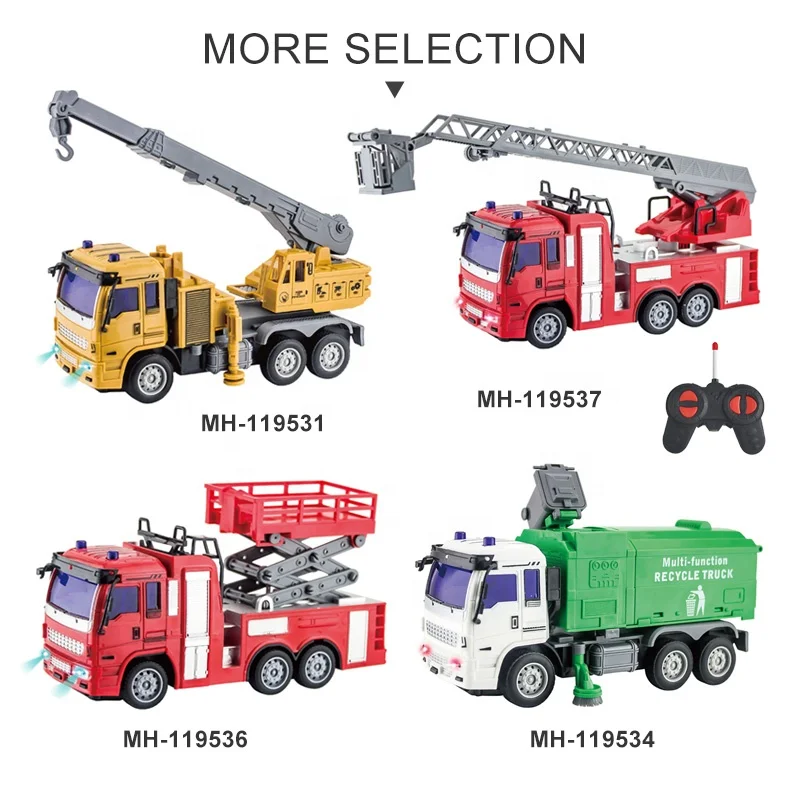 Kids RC car toy garbage recycle truck toy remote control toys sanitation vehicle
