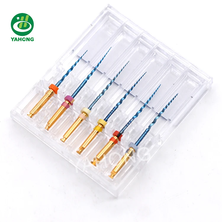 Dental root canal filling treatment molar teeth endo files