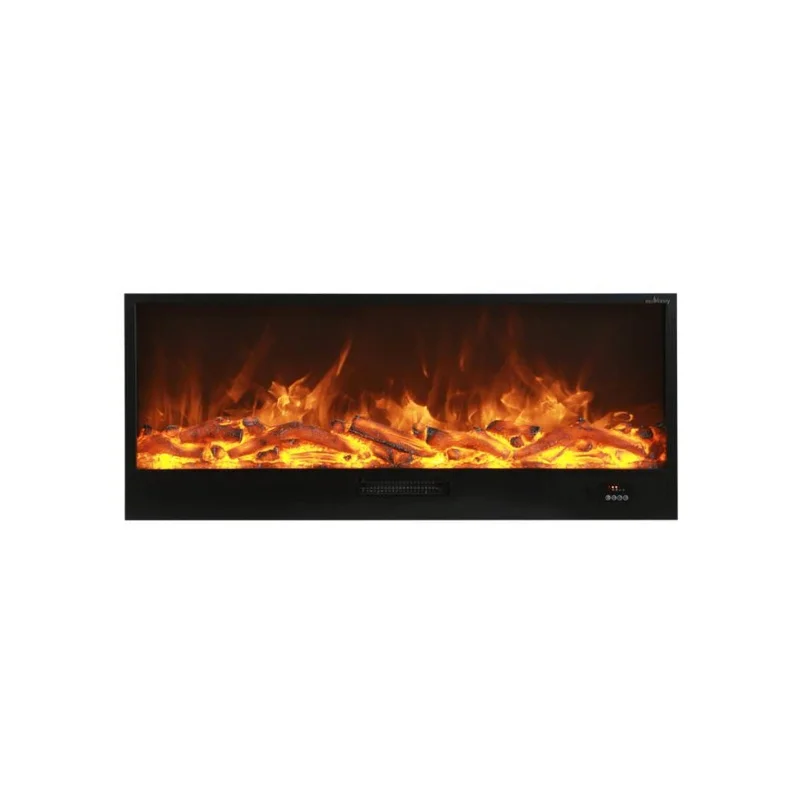 Top Quality Made In China Italian Design CE Certified Led Flame Effect  Recessed Electric Fireplace