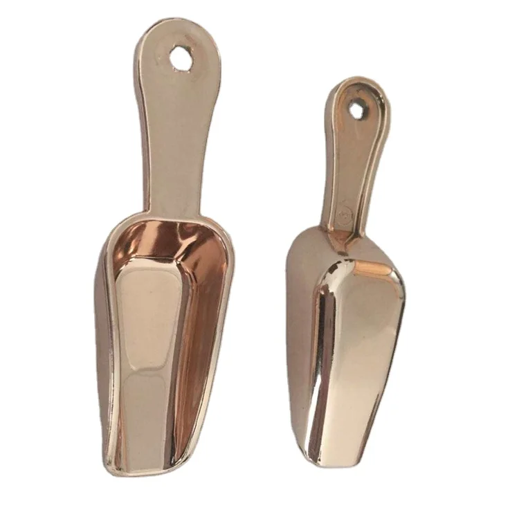 Чайные кофейные зерна Polystrene, персонализированная мультяшная лабораторная пластиковая розовая Золотая соляная ложка для ванны с пластиковой ручкой