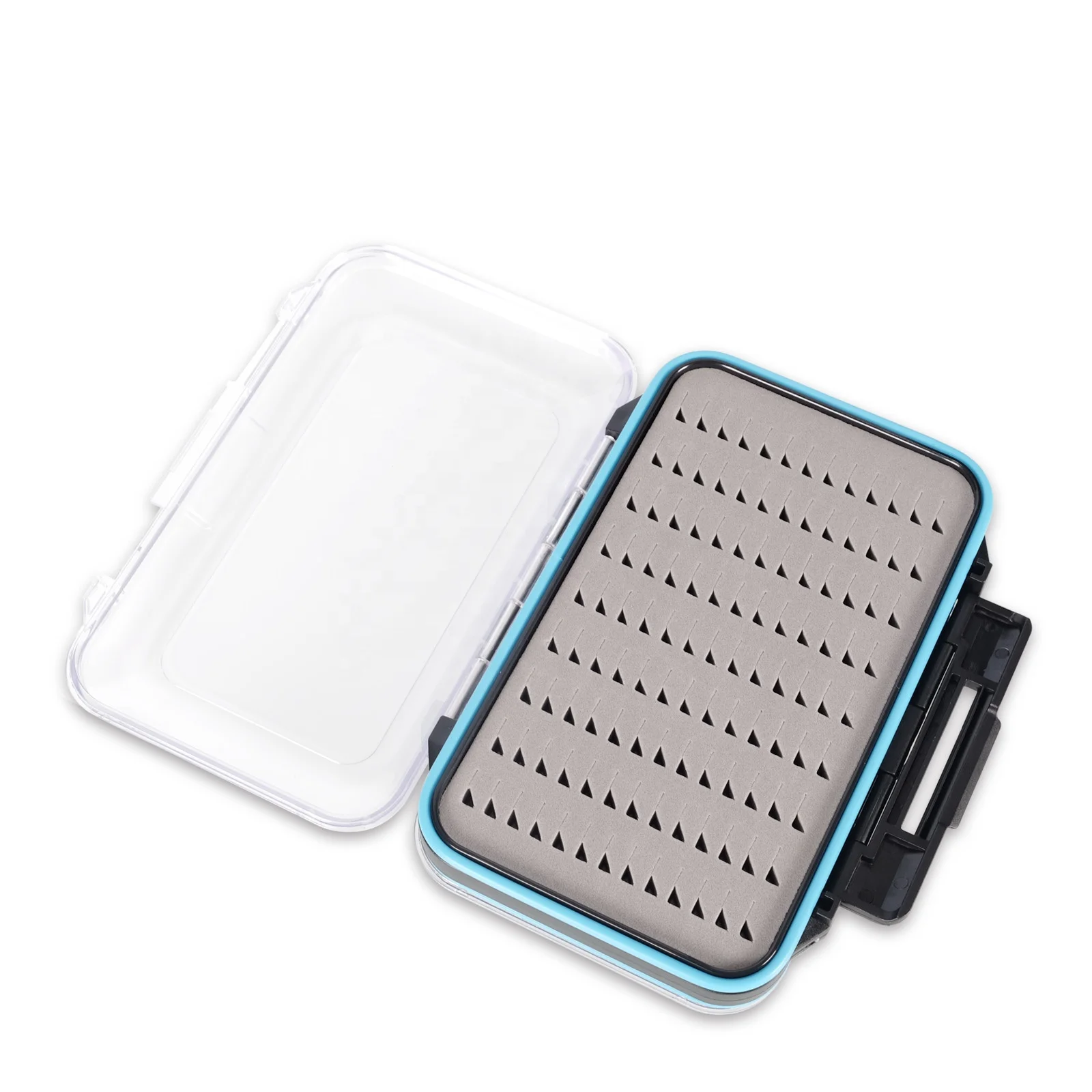Large Lure Case,Bait Storage Plastic Waterproof Pocket Fly Fishing Box Double Side Clear Lid Easy Slit Foam