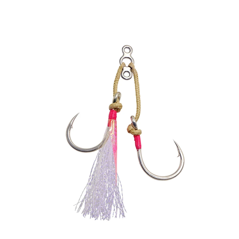 Wholesale Power fish Hook Set Jigging Heavy Duty Carbon Steel Assist Hooks Fishing Saltwater