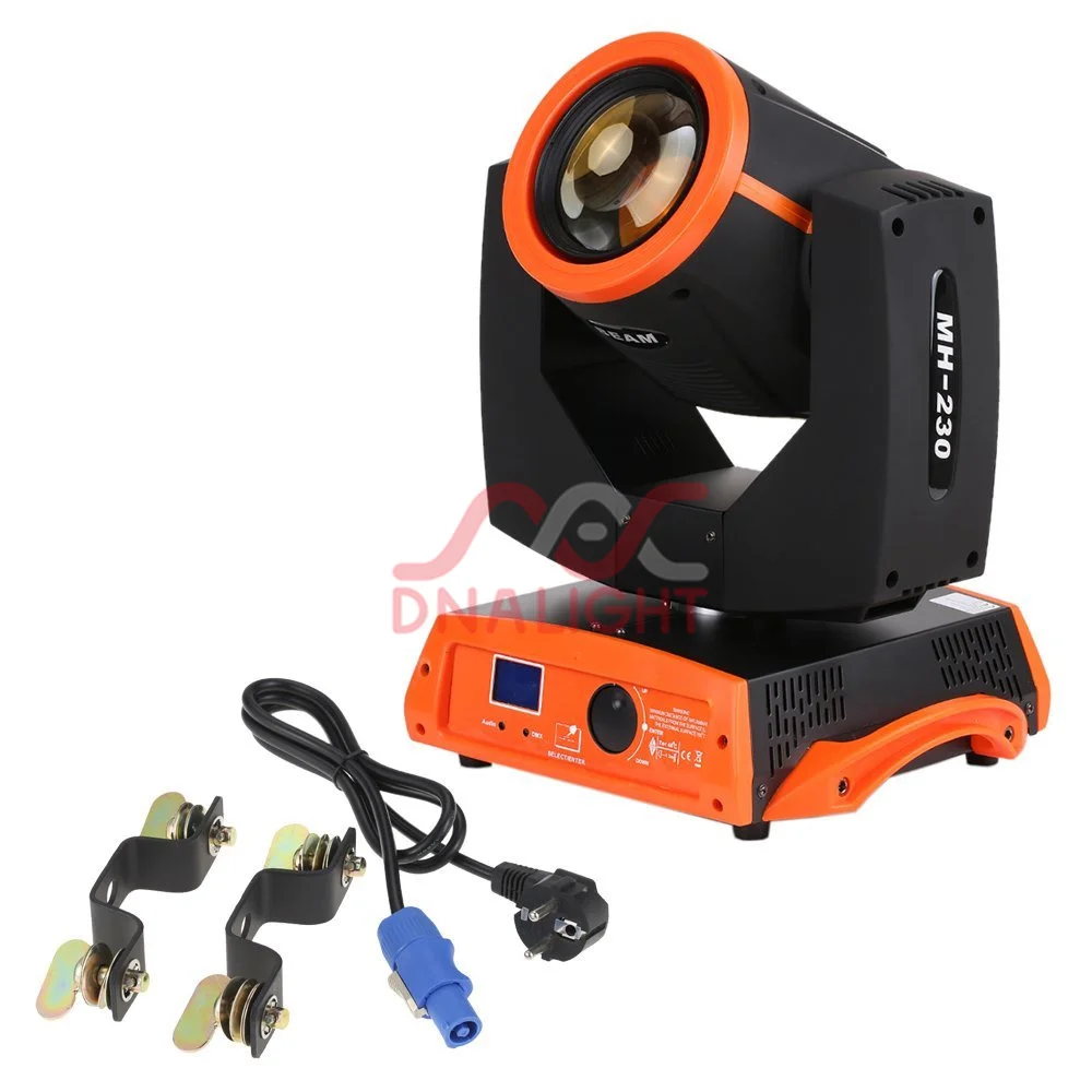 Promotional item ! 230w 7R sharpy moving head beam light with 6 layer lens ,with glass gobo stage light