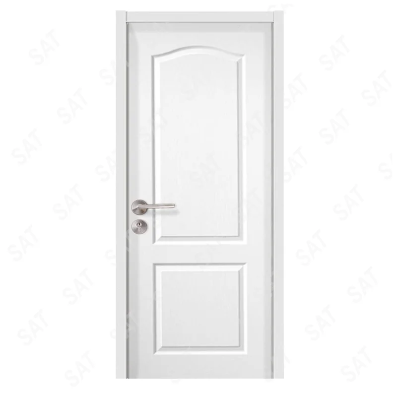 Custom Cheap Price Modern House Interior Room White Waterproof PVC Door WPC Door Design