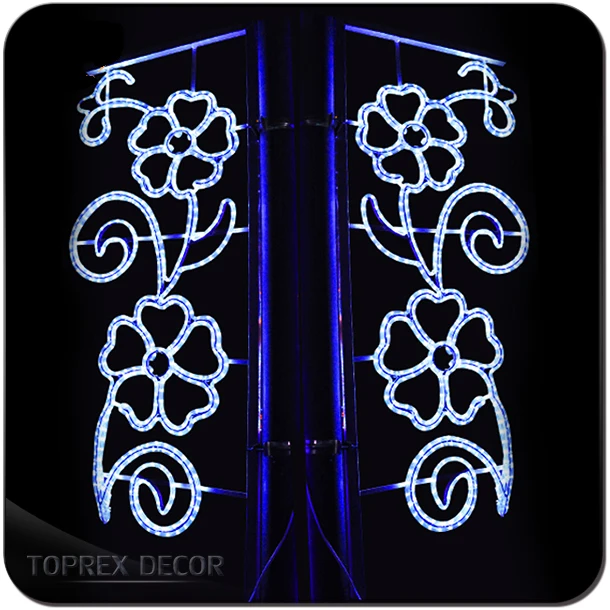 Wholesale led decoration pole christmas festival motif street light