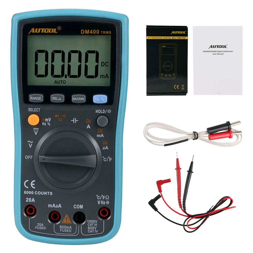 Заводской OEM AUTOOL DM400 6000 слов высокоточный автоматический/ручной Диапазон