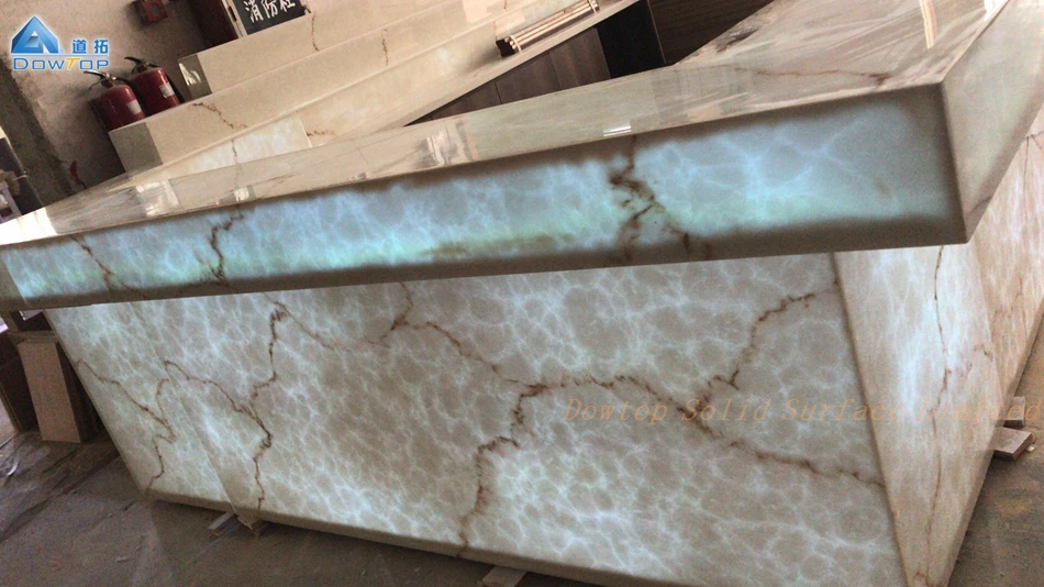 Commercial led aquarium blue bar counter