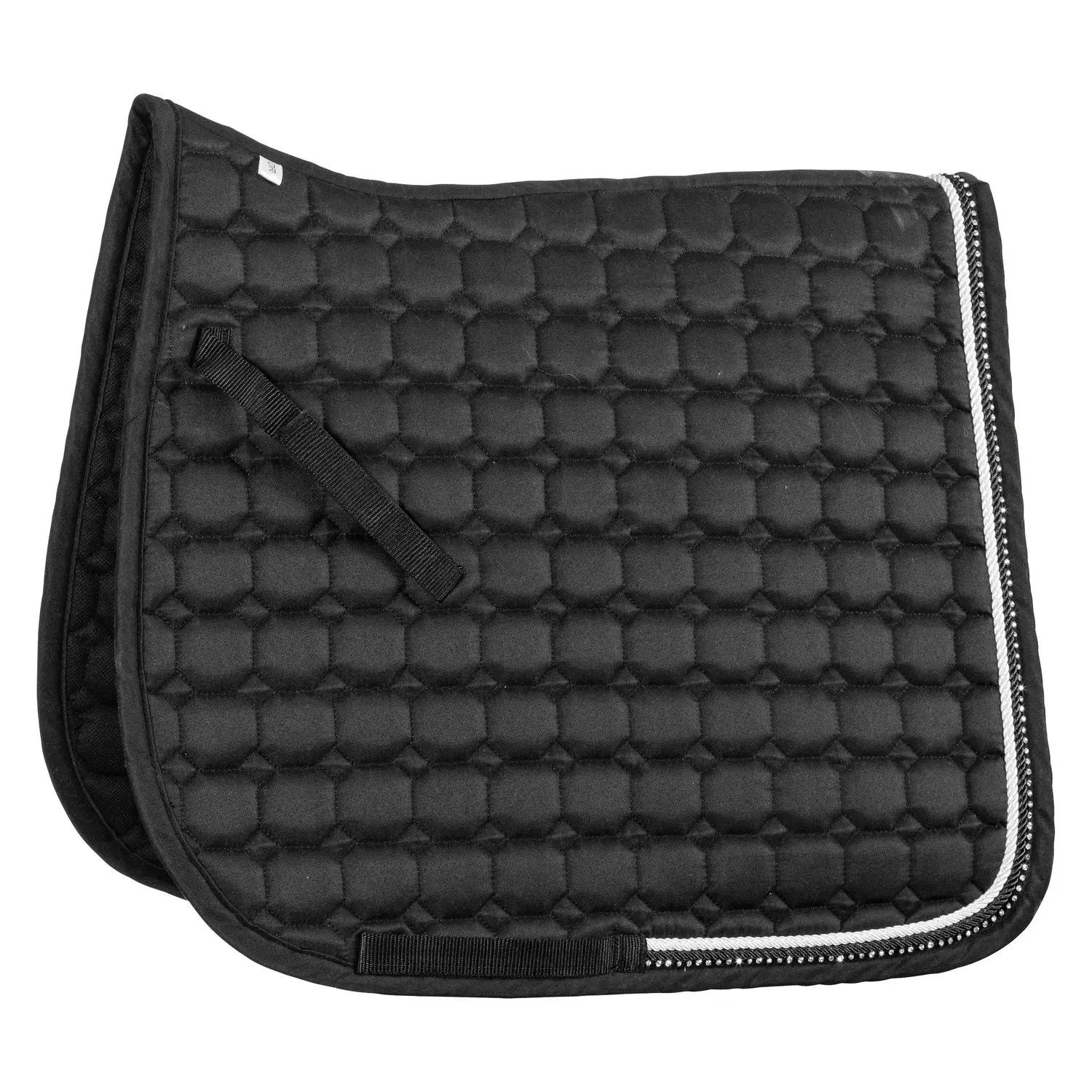 Cotton saddle pad sweat pad  with rhinestone customized logo decoration horse saddle pads