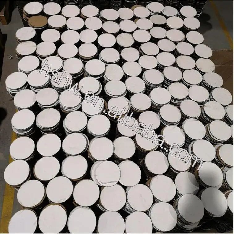 Оптовая продажа сделай сам под заказ 95 мм круглая форма МДФ деревянные заготовки сублимационные пробковые