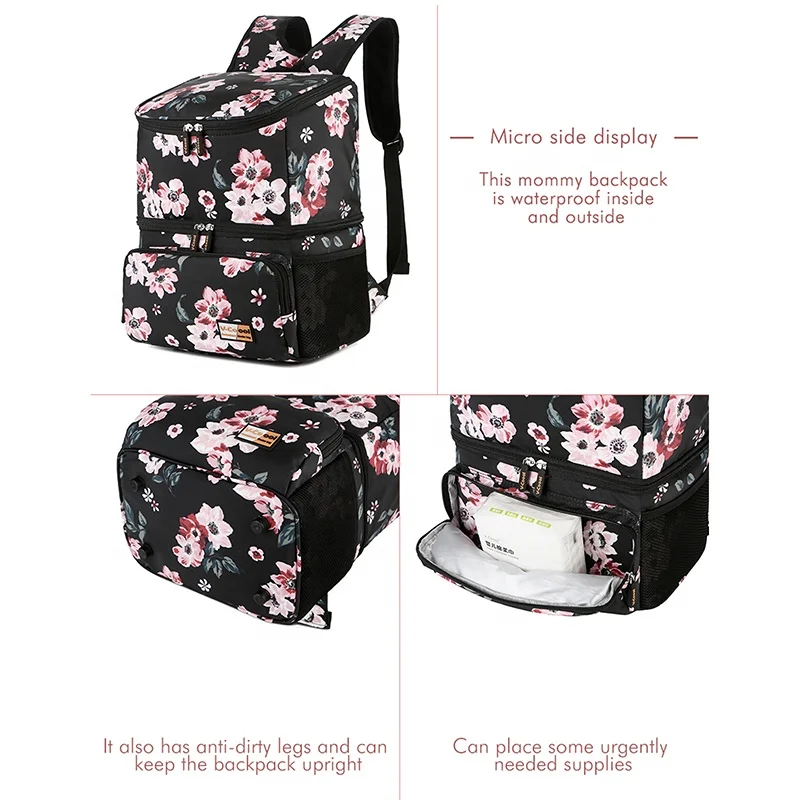 
V-Coool high quality big size breast milk transport backpack bag insulated cooler bag 