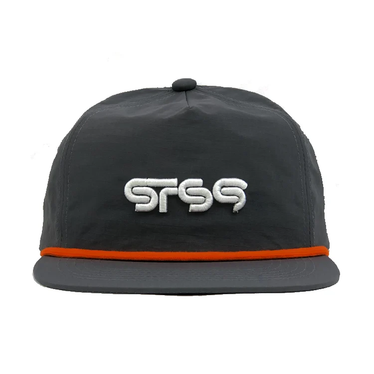 snapback cap waterproof brim white color golf rope snapback hat 5 panels mens snapback caps