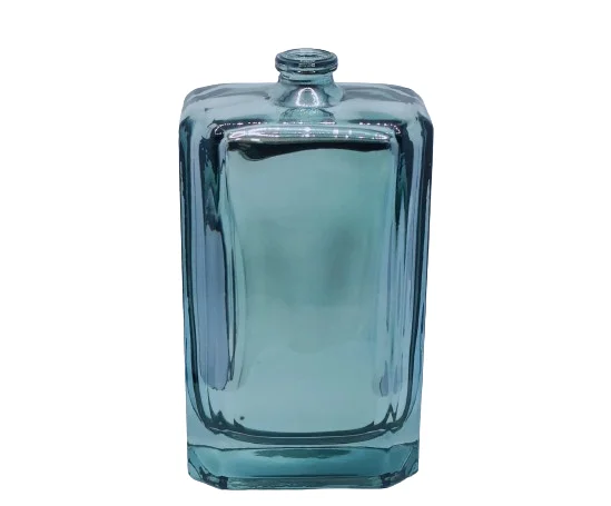 Customizable 100ml square Bottle with Internal Plating Showing the External clear Light and Bright for Empty Perfume Bottle