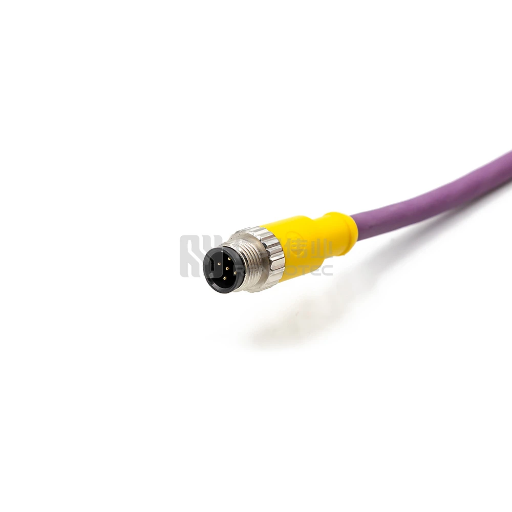 NMEA 2000 6-портовый многопортовый металлический T-разъем M12 с проводным кабелем для морских судов