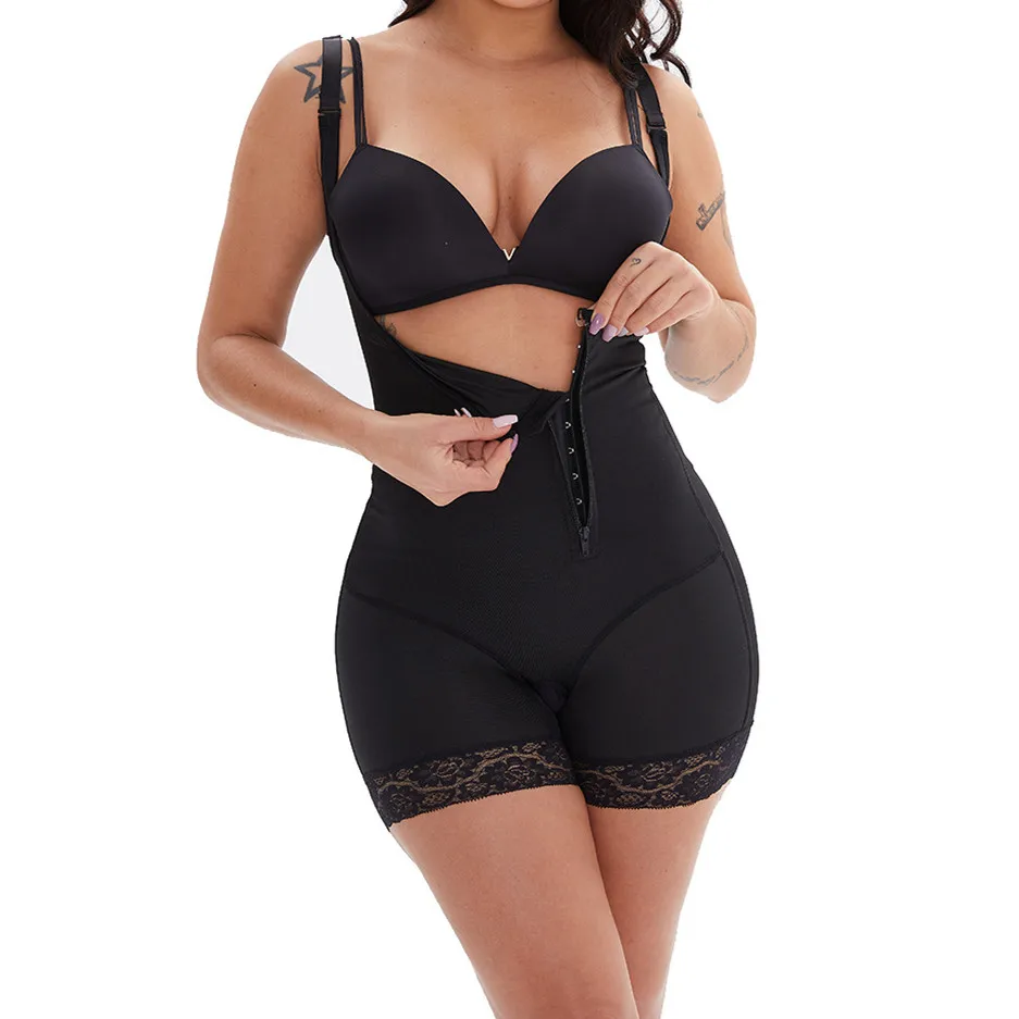 Plus Size Slim Postpartum Firm Control Bodysuit Shapewear Body Shaper  Latex Waist Trainer For Women