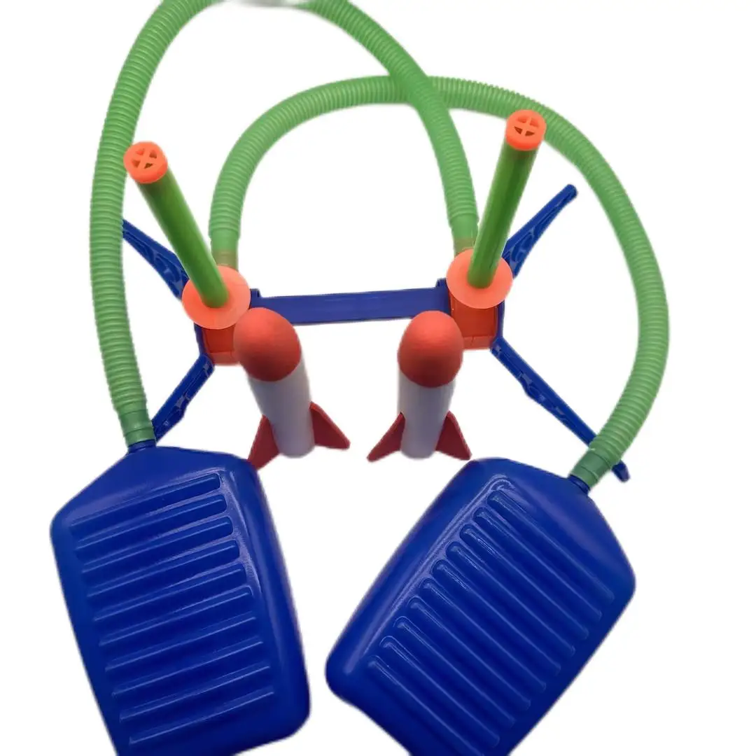 Hot Selling Foam Stomp Launcher Rocket Toy Out Door Rocket Launches Flying Toys EVA Soft Elastic Outdoor Leisure Toy For Kids