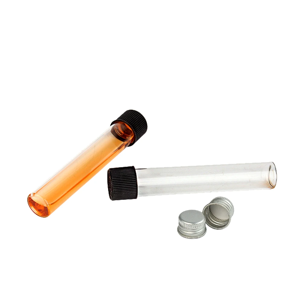 Child Resistant Tubes Glass Vial With Screw Top Lid