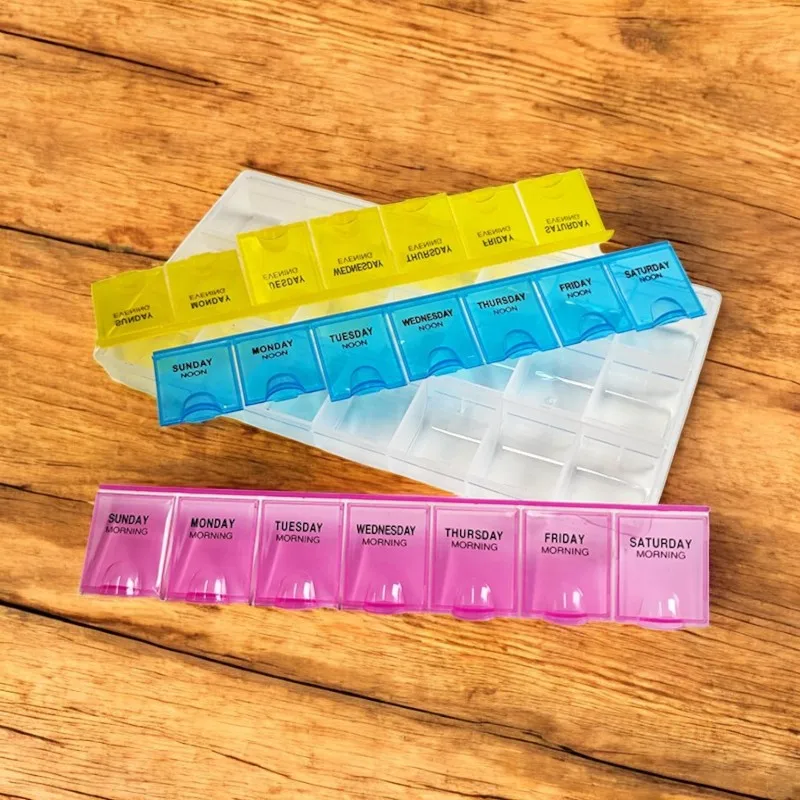 Best sale Plastic 7 day & 4 times pill organizer weekly Month pill box 28 Compartment Medicine Case Box