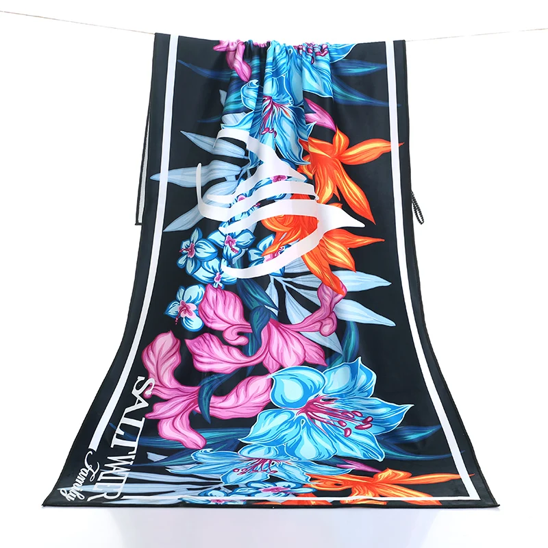 High quality custom printed cotton beach towel cotton luxury