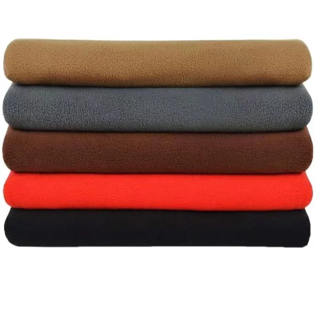 stock lot Polar fleece plain color double-sided frosted single-sided frosted flannelette sweater fabric whole roll high quality