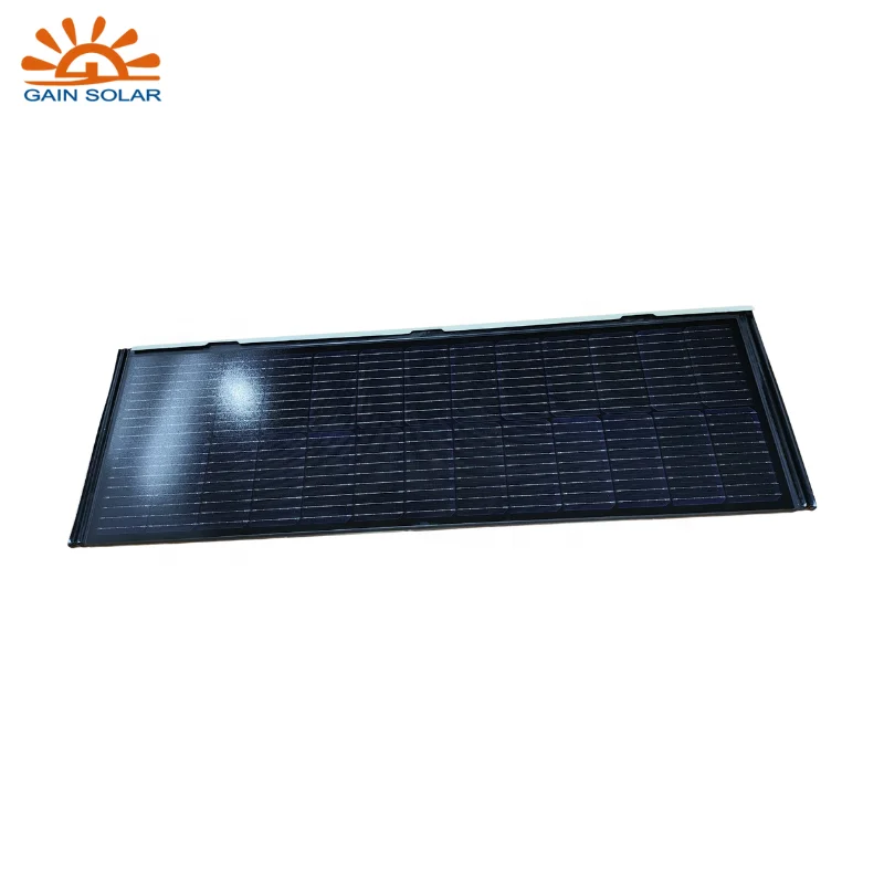 BIPV Roof Tiles Solar Shingles Lightweight Roofing Materials for Modular Houses